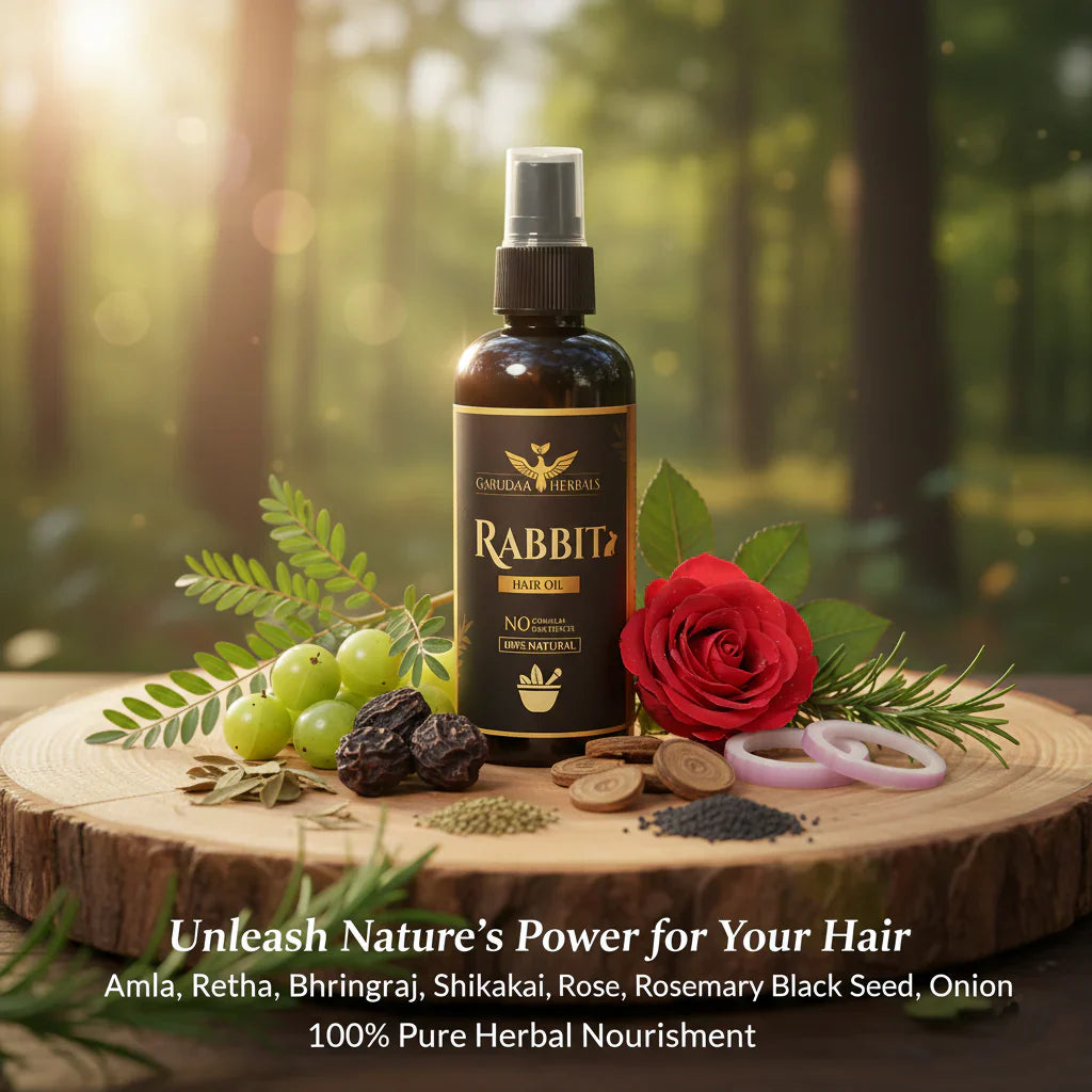 Garuda Rabbit Herbal Hair Oil 300ML– 100% Stronger, Healthier Growthh